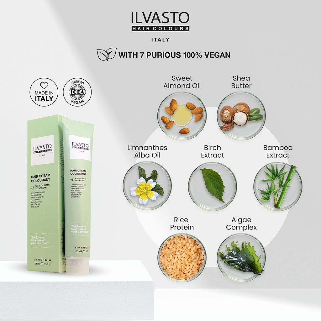 * STAR * ILVASTO Clasico Hair Color 100ml kemasan rm warna rambut semir rambut