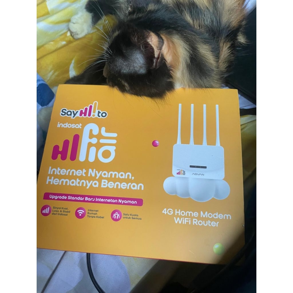 Modem wifi HiFi Tri, cocok utk CCTV/rumah yg gk kejangkau Indihome,