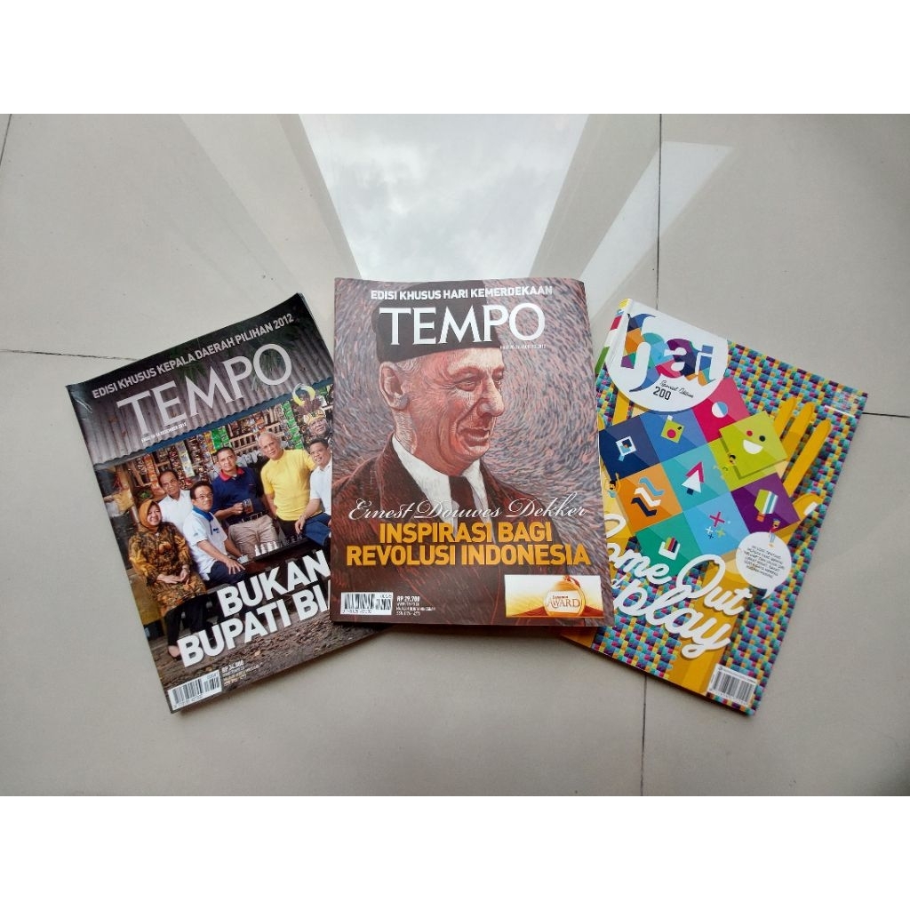 [EDISI TERBATAS, KHUSUS KOLEKTOR] Majalah TEMPO dan Majalah HAI, 3 Exemplar [EDISI KHUSUS],, Tahun 2