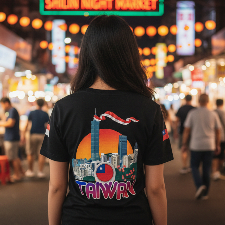 Kaos Distro Pria Wanita Rantau Taiwan | Cotton Combed Hitam Lengan Pendek Panjang