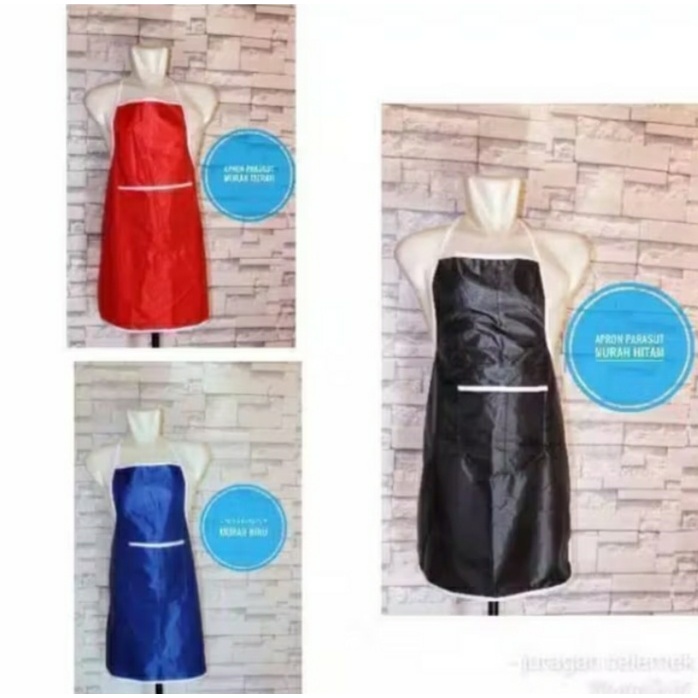 CELEMEK POLOS - APRON POLOS WARNA - CELEMEK DAPUR - APRON MASAK - CELEMEK ANTI AIR - CELEMEK ANTI MI