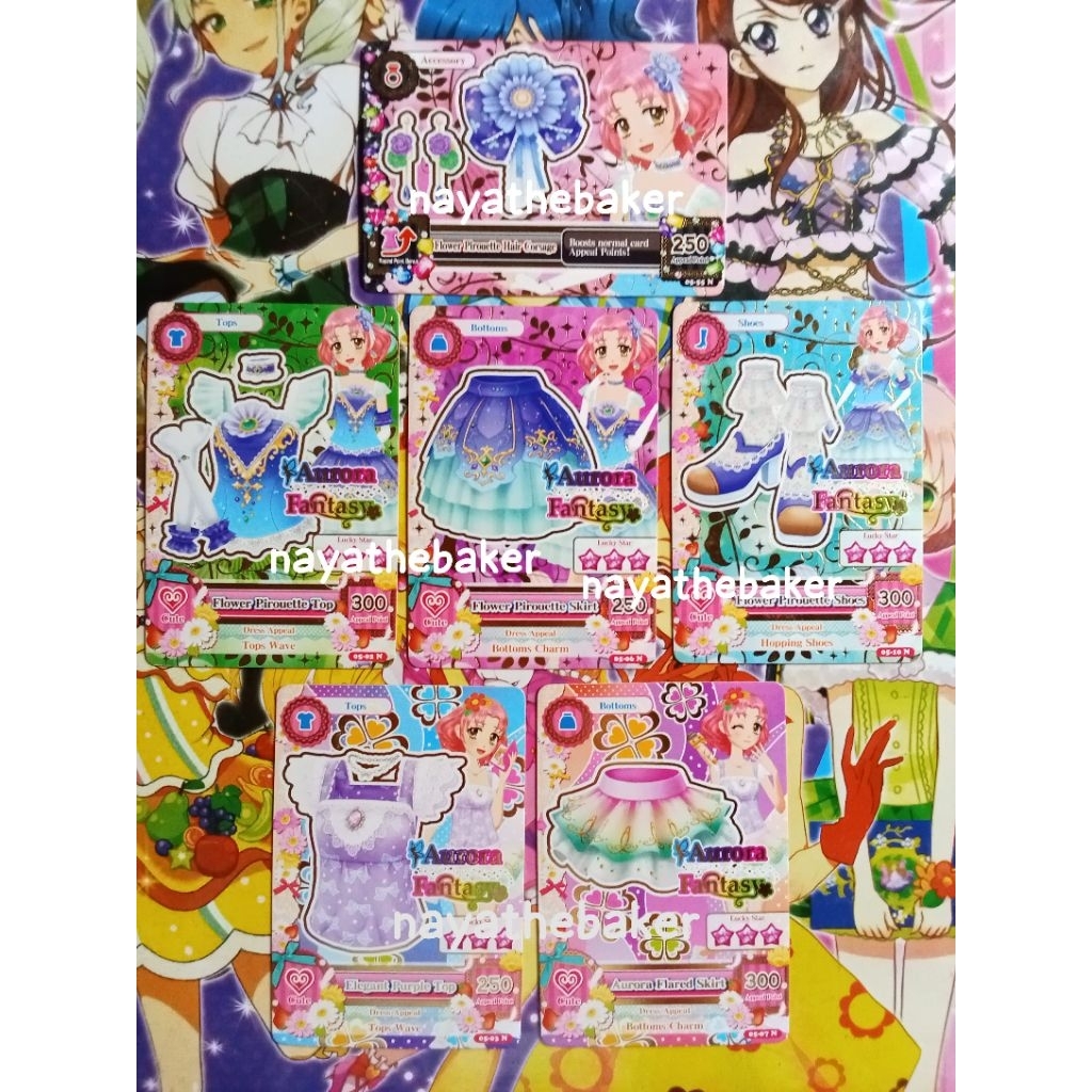 Aikatsu Aurora Fantasy Sakura Flower Piroutte Set