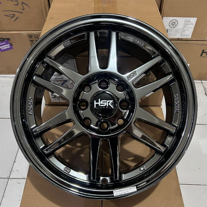 Velg Mobil R15 Black Chrome Model Rpf Velg Hsr Borko Bly01 Ring 15 Untuk Brio Calya Agya Aavanza