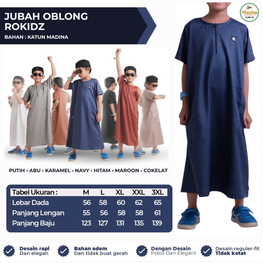 Jubah Anak Laki-Laki Lengan Pendek Terbaru Gamis Anak Remaja Muslim Cowok Laa Isbal Bahan Katun Madi
