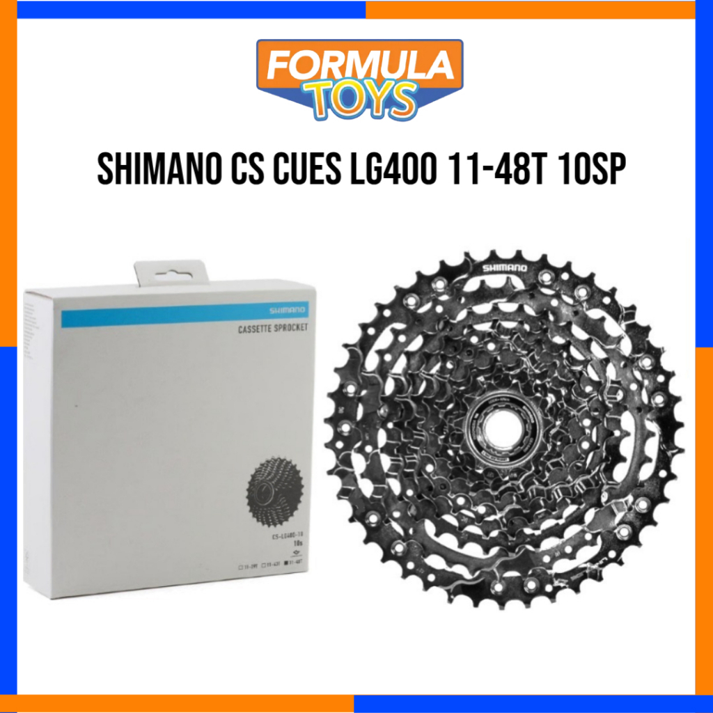 SHIMANO GIR SPROKET UNTUK SEPEDA MTB SHIMANO CS CUES LG400 11-48T 10SP WARNA HITAM