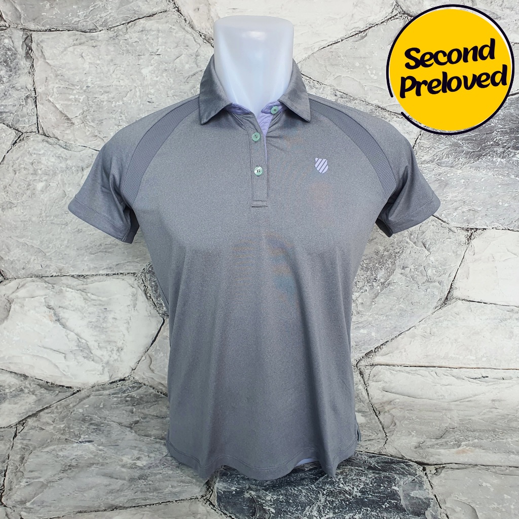 Baju Kaos Panjang K SWISS - Size S / LD 48 cm - Original - Used