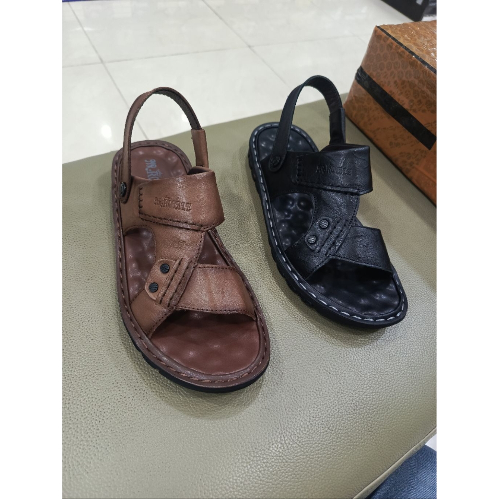 sandal kulit MR royal empuk nyaman pakai pria