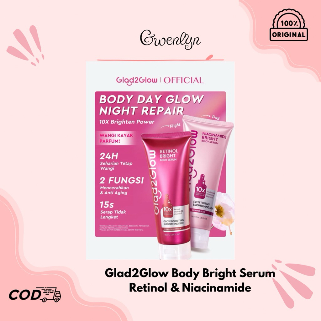 Glad2Glow Body Bright Serum/Glad2Glow Retinol Body Serum