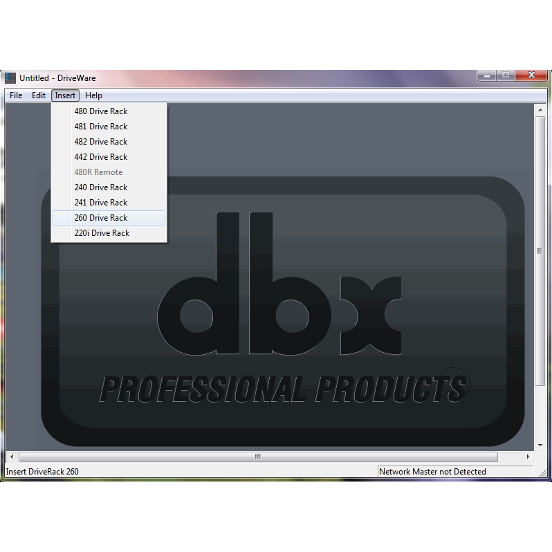 (DBX) SOFTWARE DLMS DBX 260 & ALL DRIVE RACK SERIES