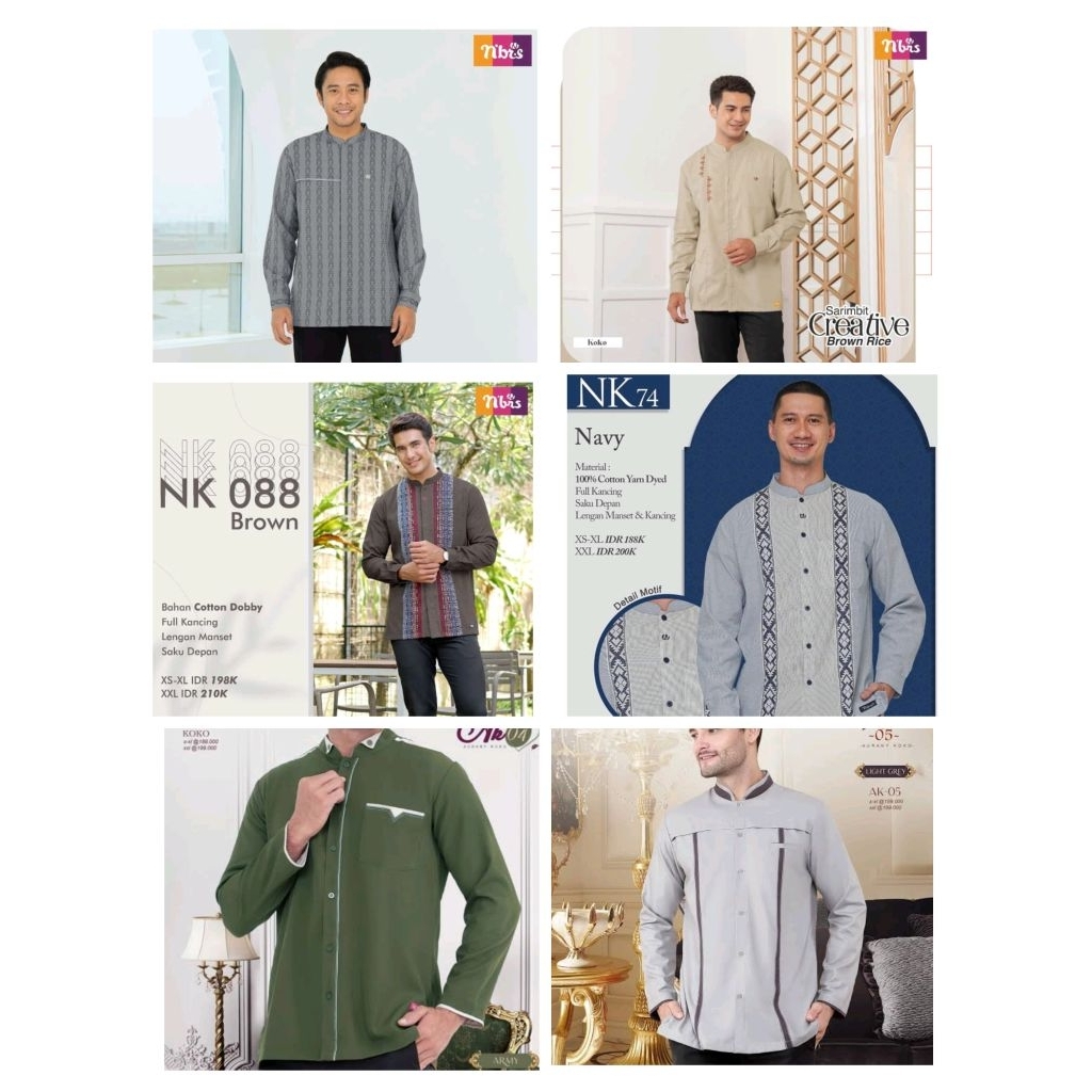 PROMO KOKO DEWASA LENGAN PANJANG NIBRAS ORIGINAL