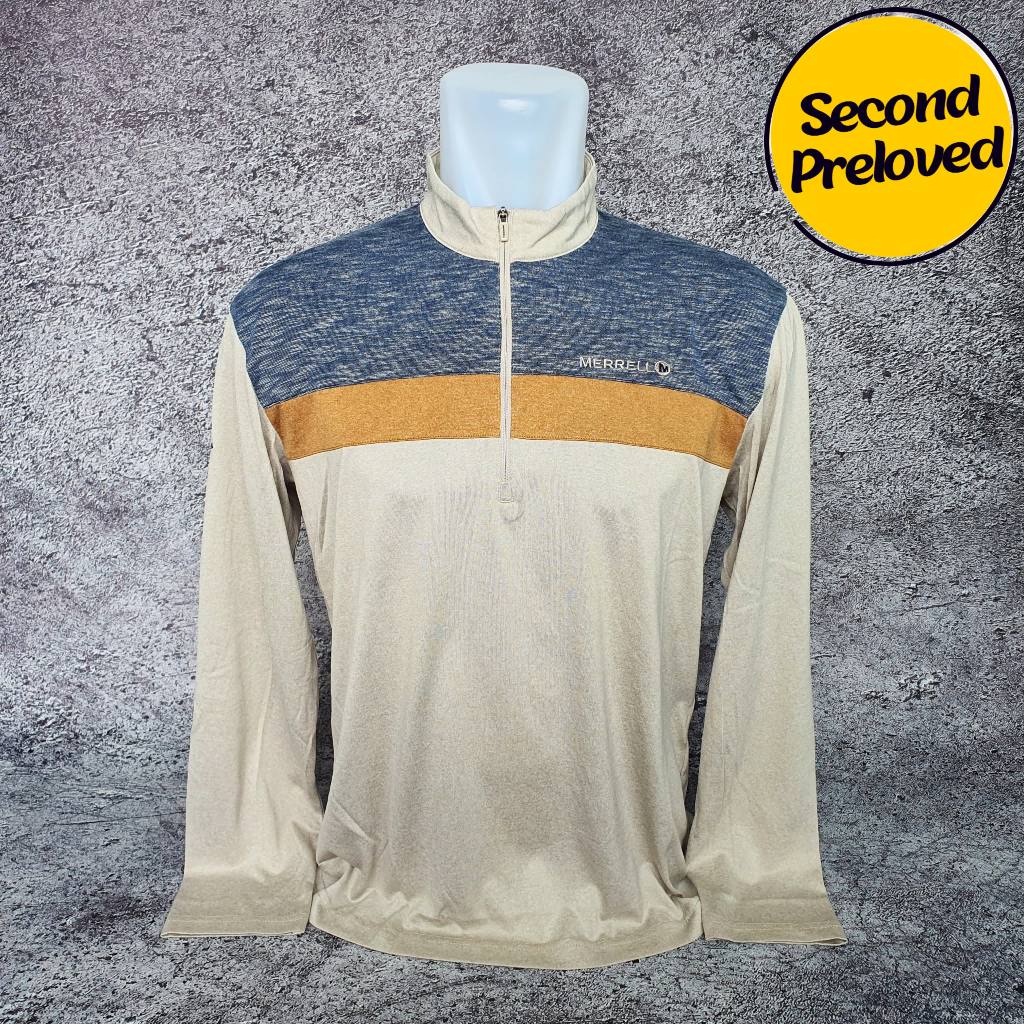 Baju Kaos Turtleneck MERRELL - Size L / Lebar 54 cm - Original - Second