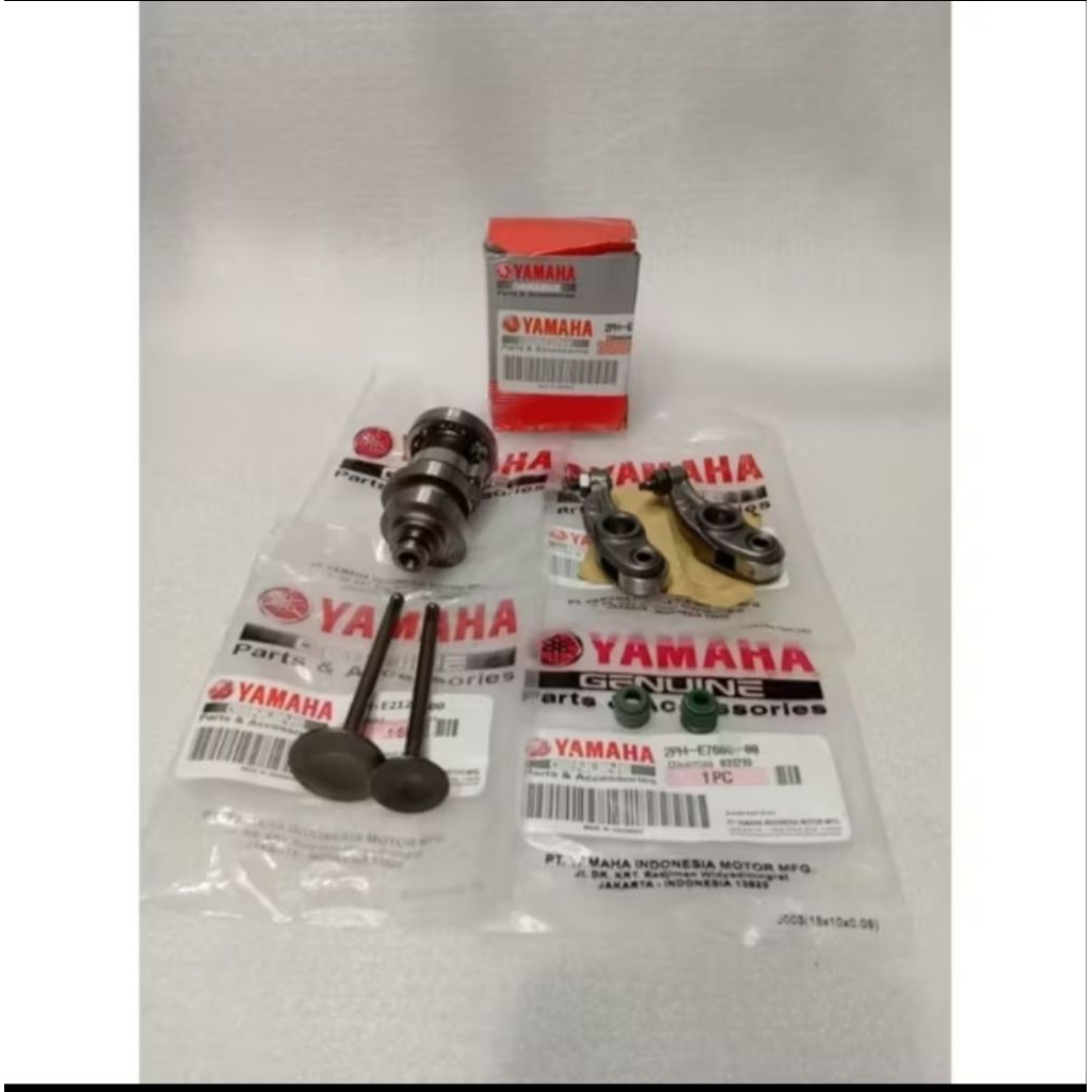 Paket 5Item Noken As Platuk klep Set Seal Klep Yamaha Mio M3 Mio Z Mio Soul GT 125 Mio S Ori 2PH
