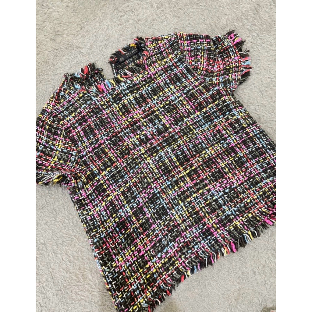 Zara tweed top