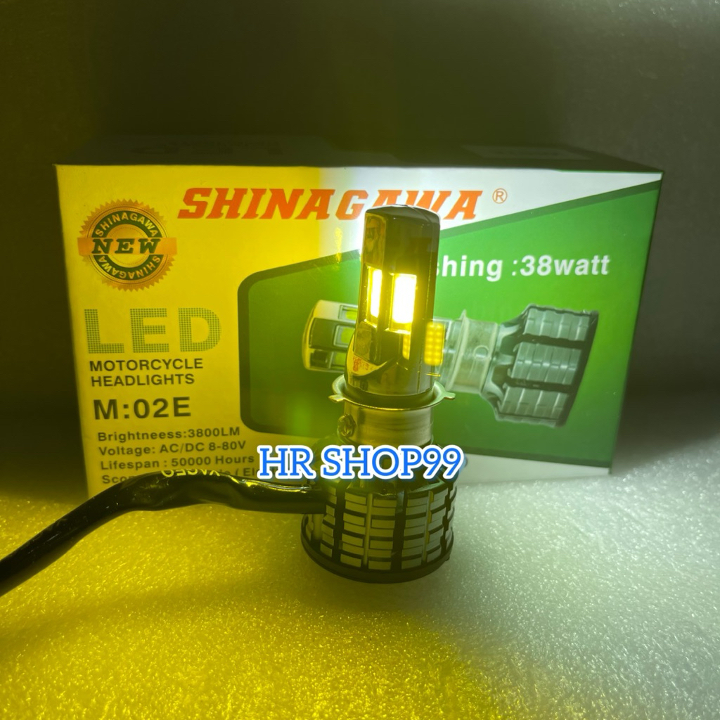 Lampu Utama Led 6 Sisi H6 H4 SHINAGAWA 2 Warna Putih kuning Flash