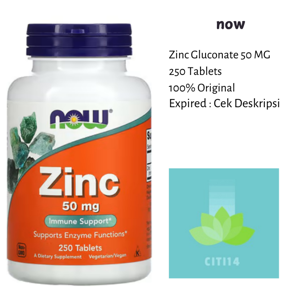 Now Zinc 50mg 250Tabs Zinc 50 mg 250 Tabs