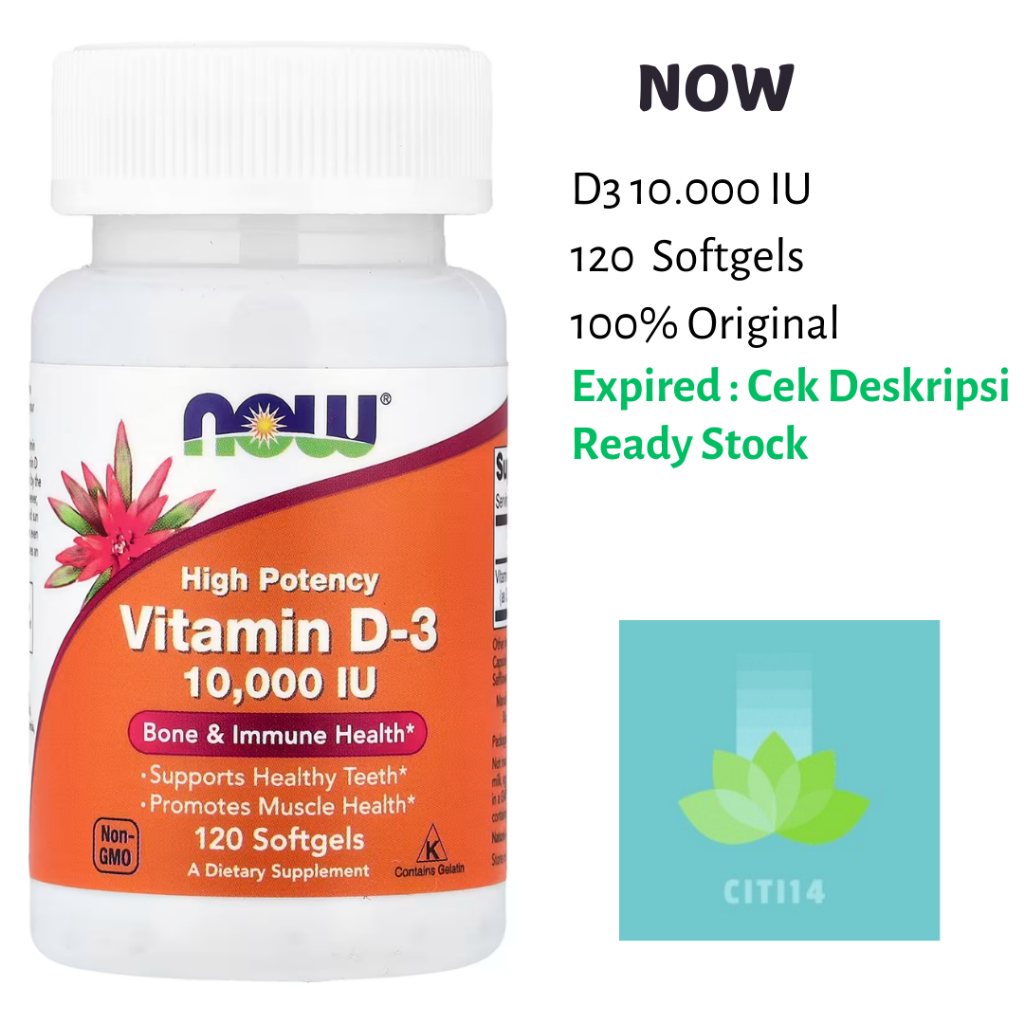 Now Vitamin D3 10000 IU NOW FOODS Vit D3 10.000 IU 120 SOFTGELLS Now D3 10000 Original
