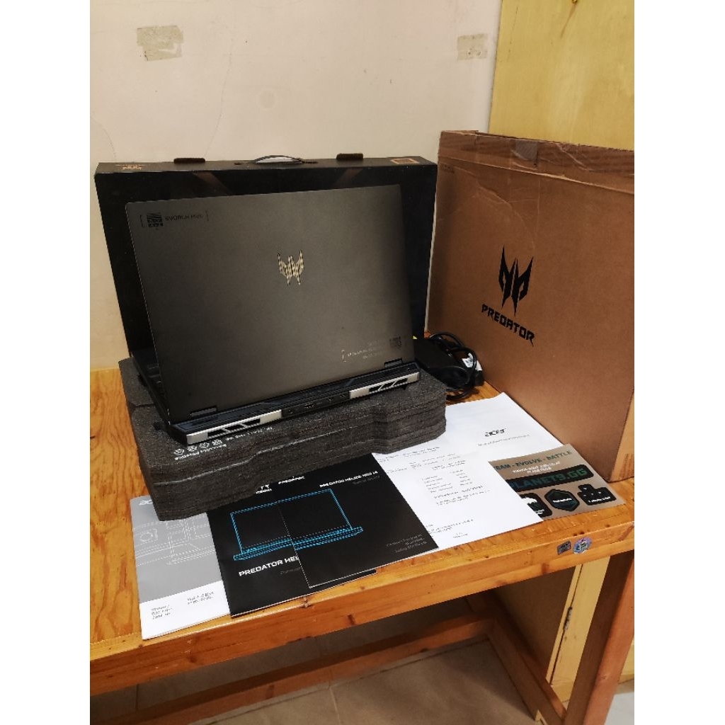 Dijual Acer Predator Helios Neo 16 Intel i5 14500hx RTX 4050 Vram 8gb TGP 140 watt 8gb/512tb W11 HSL