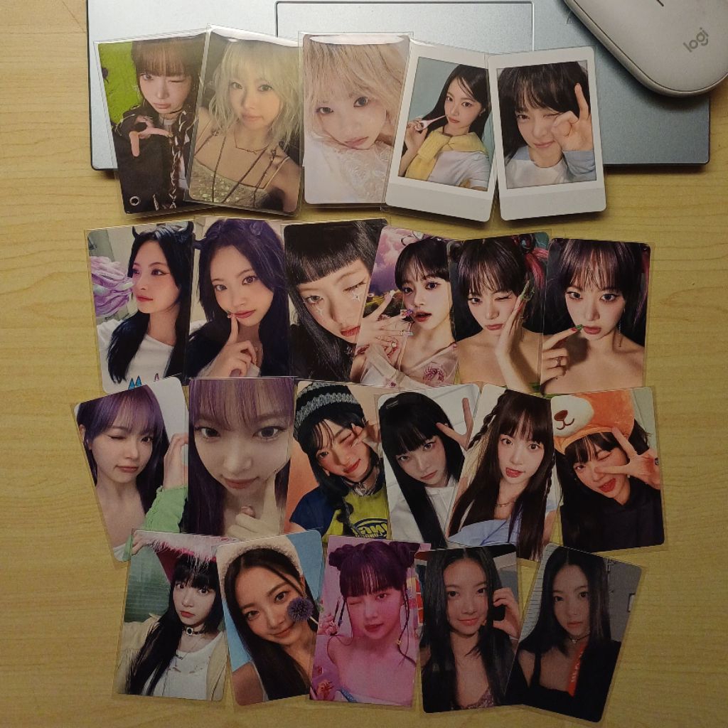 Lesserafim Hong Eunchae official photocards — le sserafim crazy, antifragile, fearless, hot, spaghet