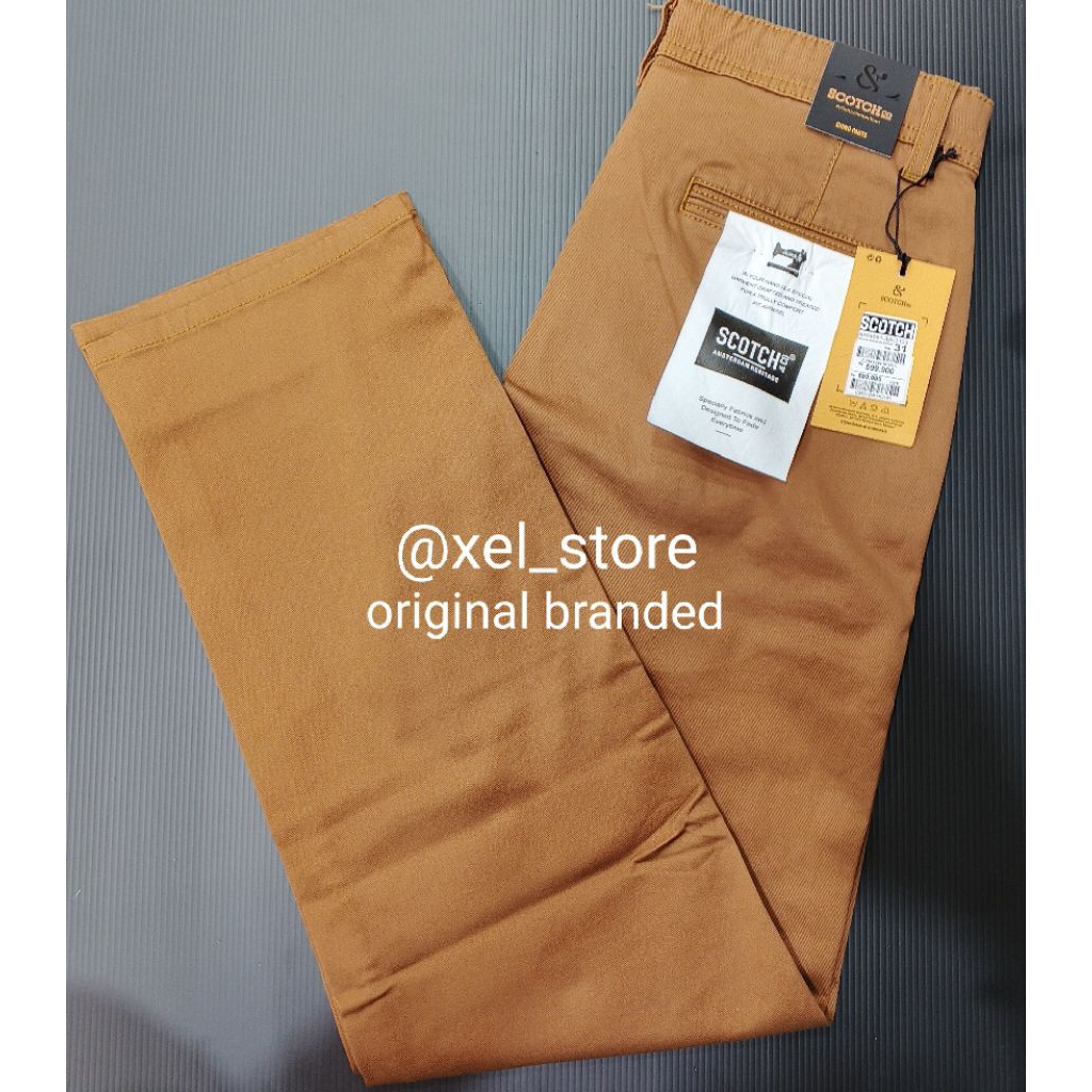 SCOTCH&CO celana chinos reguler original brand