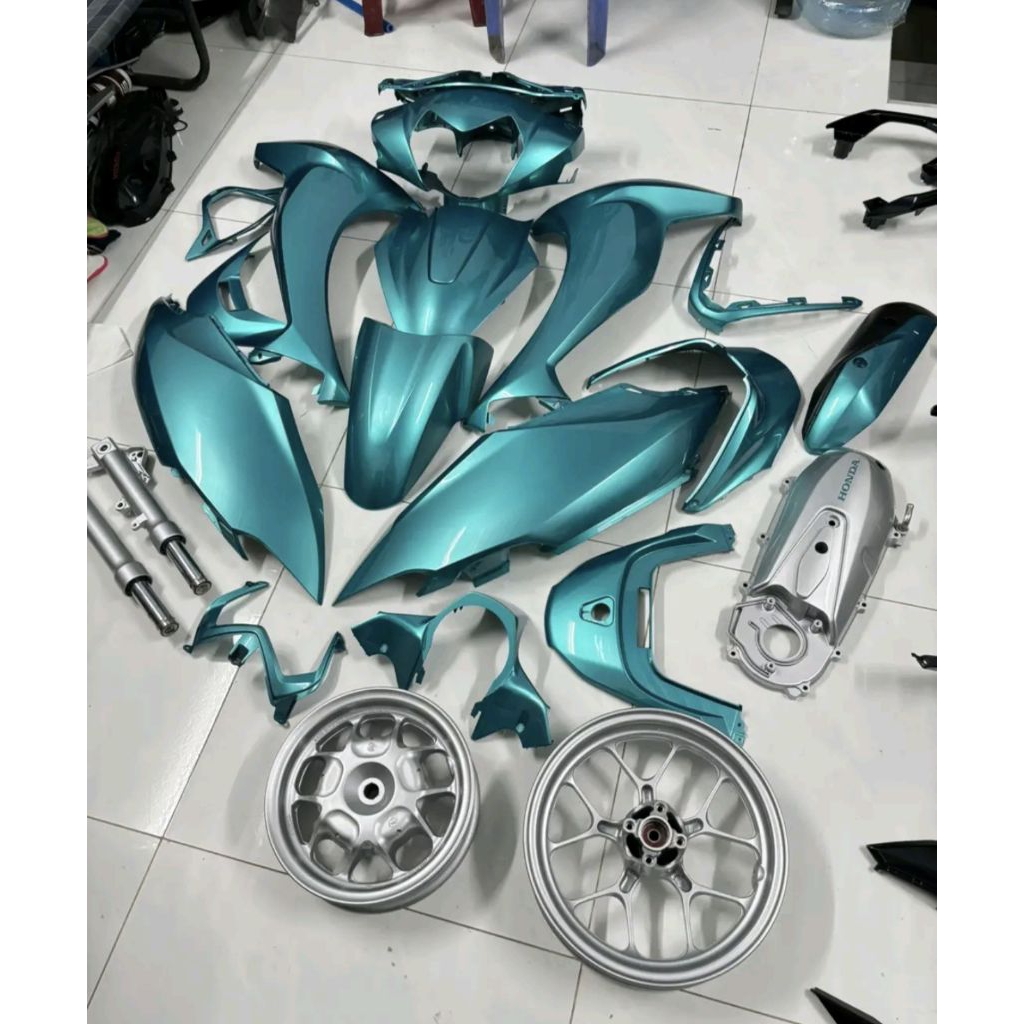 Cat Pu Emerald Azure Metalic | Cet Pu Hijau semu Biru metalic