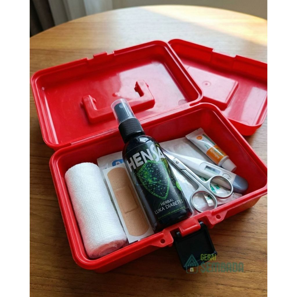 HENSA Obat Luka Semprot Serbaguna P3K - Penyembuh Luka Diabetes, Bakar, Lecet, & Infeksi Kulit - Her