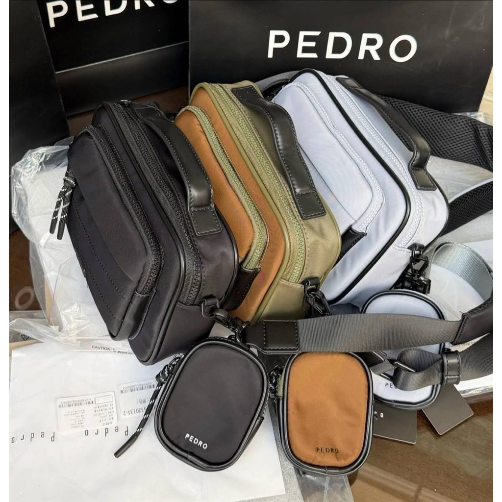 TAS PRIA FRENZY  TAS SELEMPANG PRIA PEDRO MAN HITAM