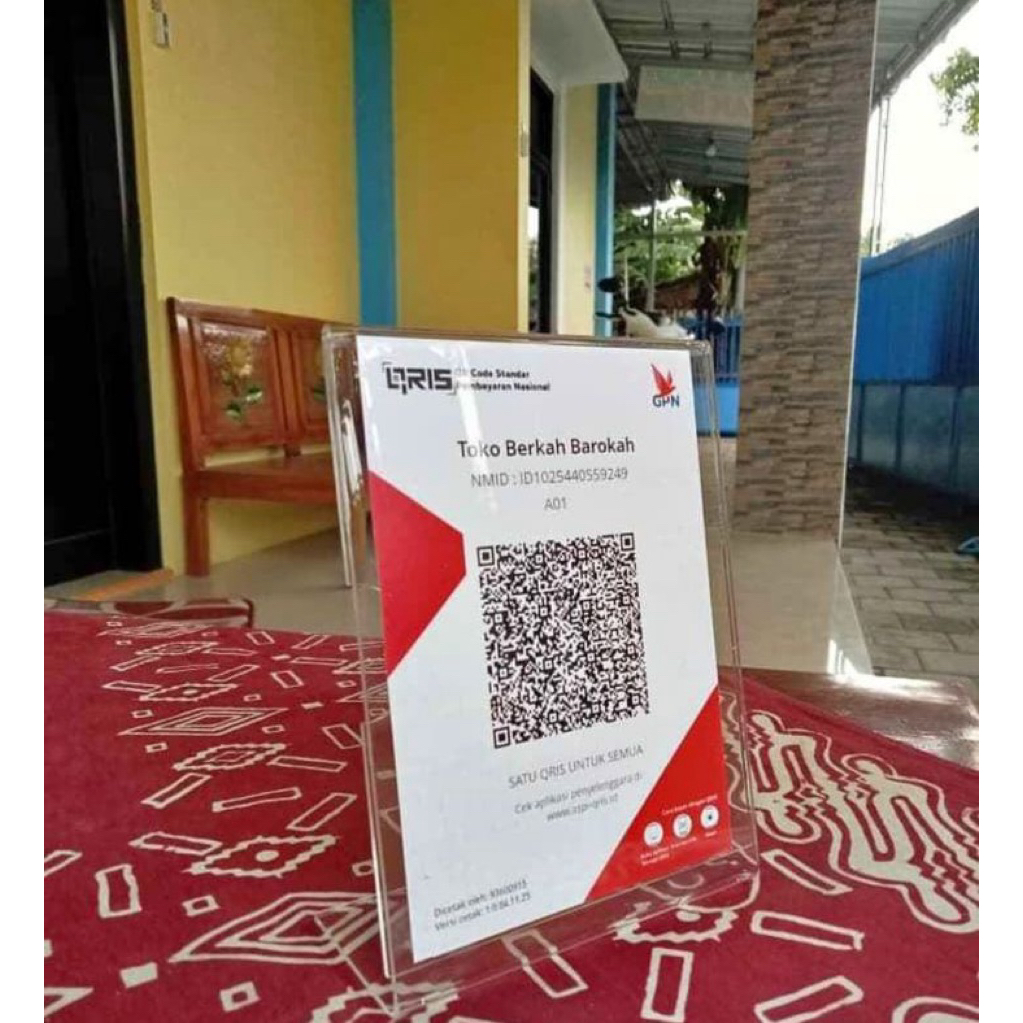 AKRILIK / DISPLAY BROSUR / DISPLAY QRIS A5 TYPE L