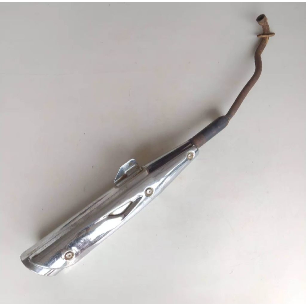 KNALPOT STANDAR KARISMA DAN SUPRA X 125 LAMA ORIGINAL BEKAS KNALPOT SUPRA X125 OLD PNP KARISMA ORI