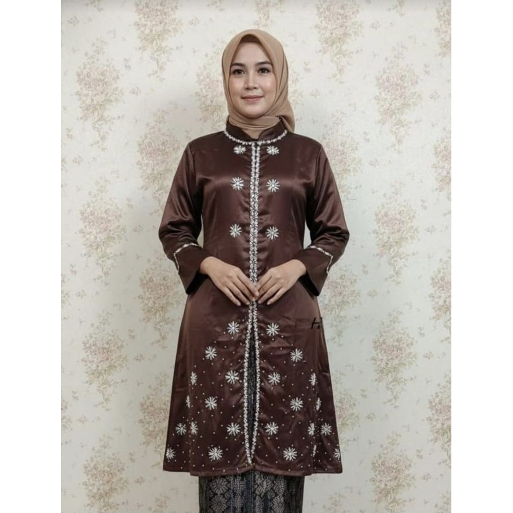 ATASAN KEBAYA KURUNG MELAYU//KEBAYA KURUNG TAFETA PAYET//KEBAYA TAFETA//KEBAYA