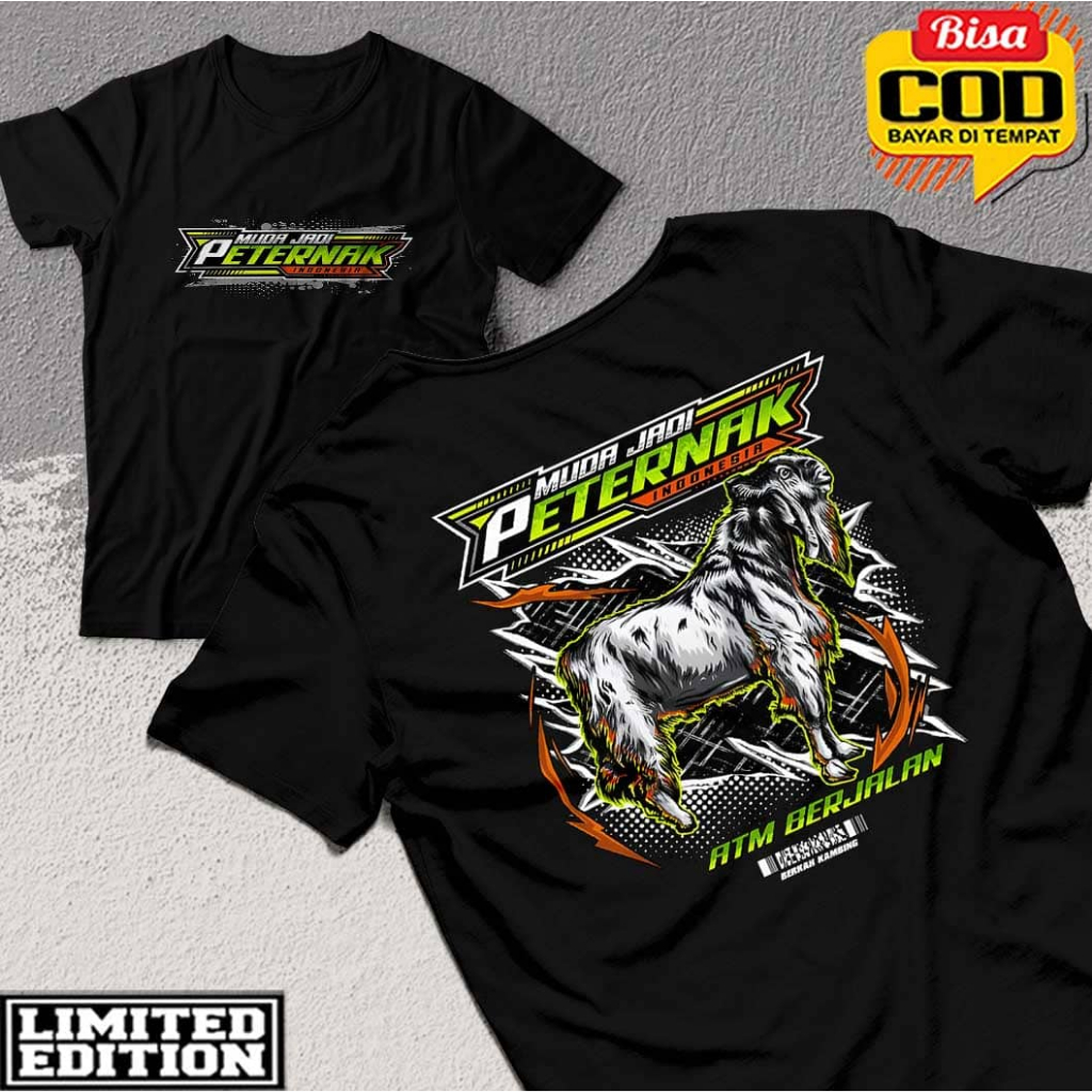 Kaos Peternak Muda Milenial - Baju Peternak Sapi Kambing Lembu Burung - Kaos Muda Peternak COD