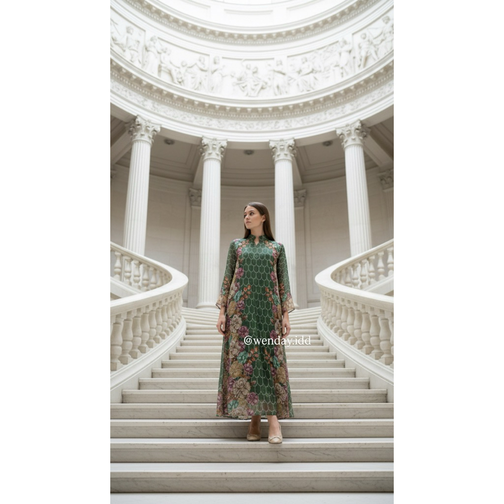 Baju muslim Abaya kombinasi | Baju muslim mewah Arab