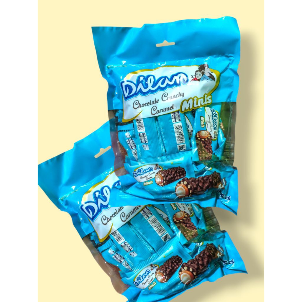 Wafer Dilan Coklat Caramel bag 25 pcs