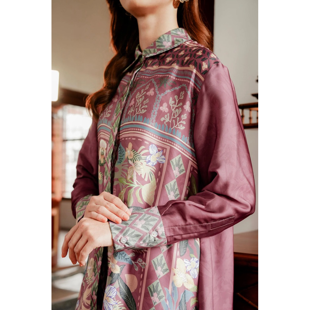 NEW Reverie Maxi Dress Benang Jarum Tea Rose