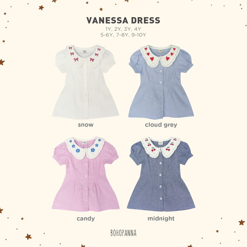 BOHOPANNA - Vanessa Dress Bohopanna - Dress Anak Perempuan