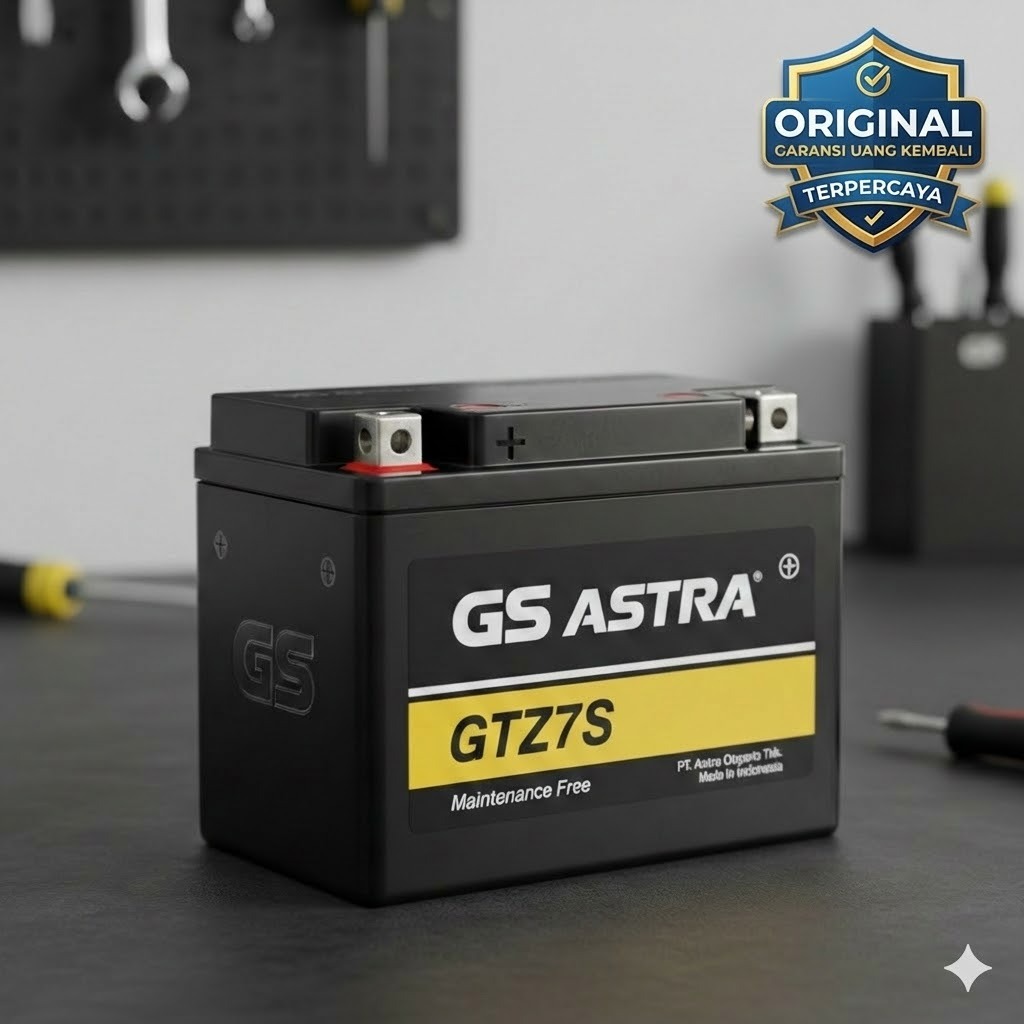 [ahass daan mogot] Accu Aki Motor GS Kering Original - Vario 125 150 PCX CBR 150 Satria FU Sonic NMA