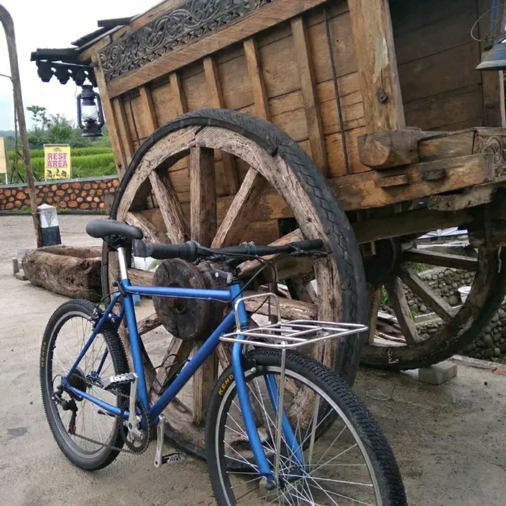 rak depan sepeda bahan stainless steel