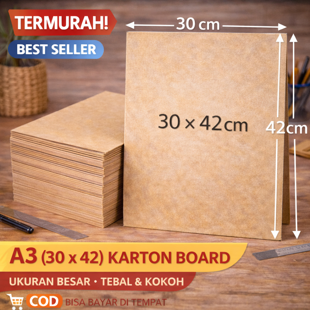 Karton board yellow board Karton Grey Board Tebal Ukuran A3 30 x 42 cm – Alas Photocard Kpop / Scrap