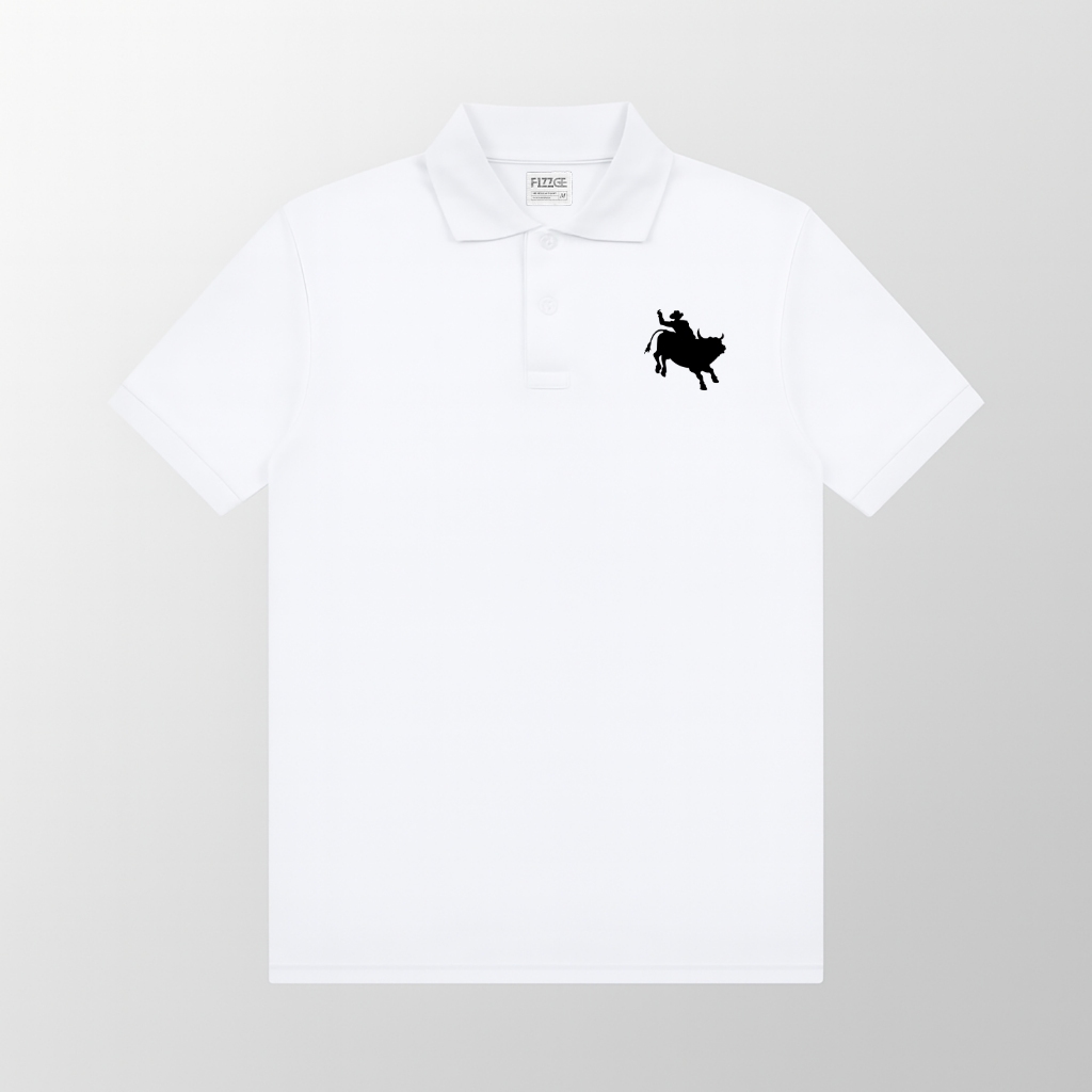 Polo Shirt Pola Warna Premium Kaos kerah Polo Pria Lengan Pendek Kerah - Cowboy