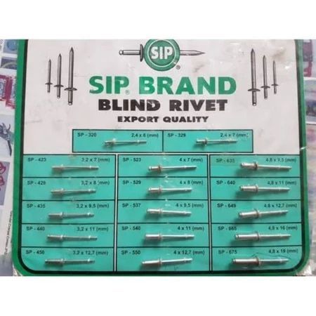 SIP 50pcs paku rivet ringan dan kuat berbagai ukuran 435,440,450,540,550, eceran 50pc