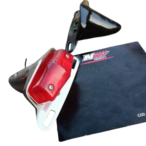 Stoplamp British style. Stoplamp lucas. Lampu belakang motor custom nrv