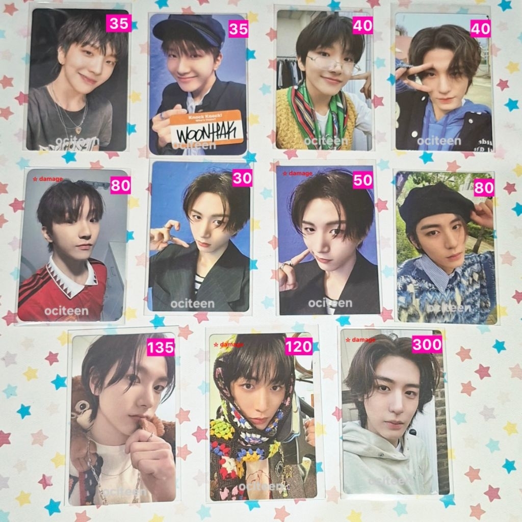 [READY STOCK] PHOTOCARD OFFICIAL BOYNEXTDOOR LEEHAN WOONHAK TAESAN SUNGHO ALBUM LD WHO POWERSTATION 