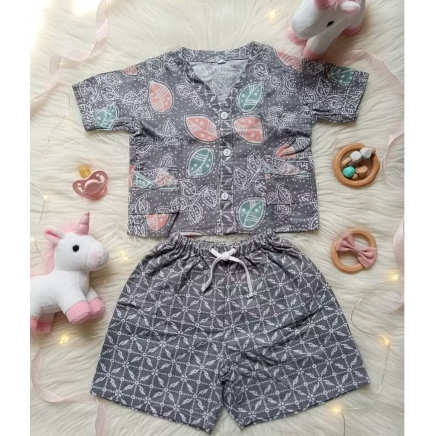 TERMURAH Setelan Baju Tidur Batik Anak Bayi Perempuan 6 Bulan - 2 Tahun PRELOVED