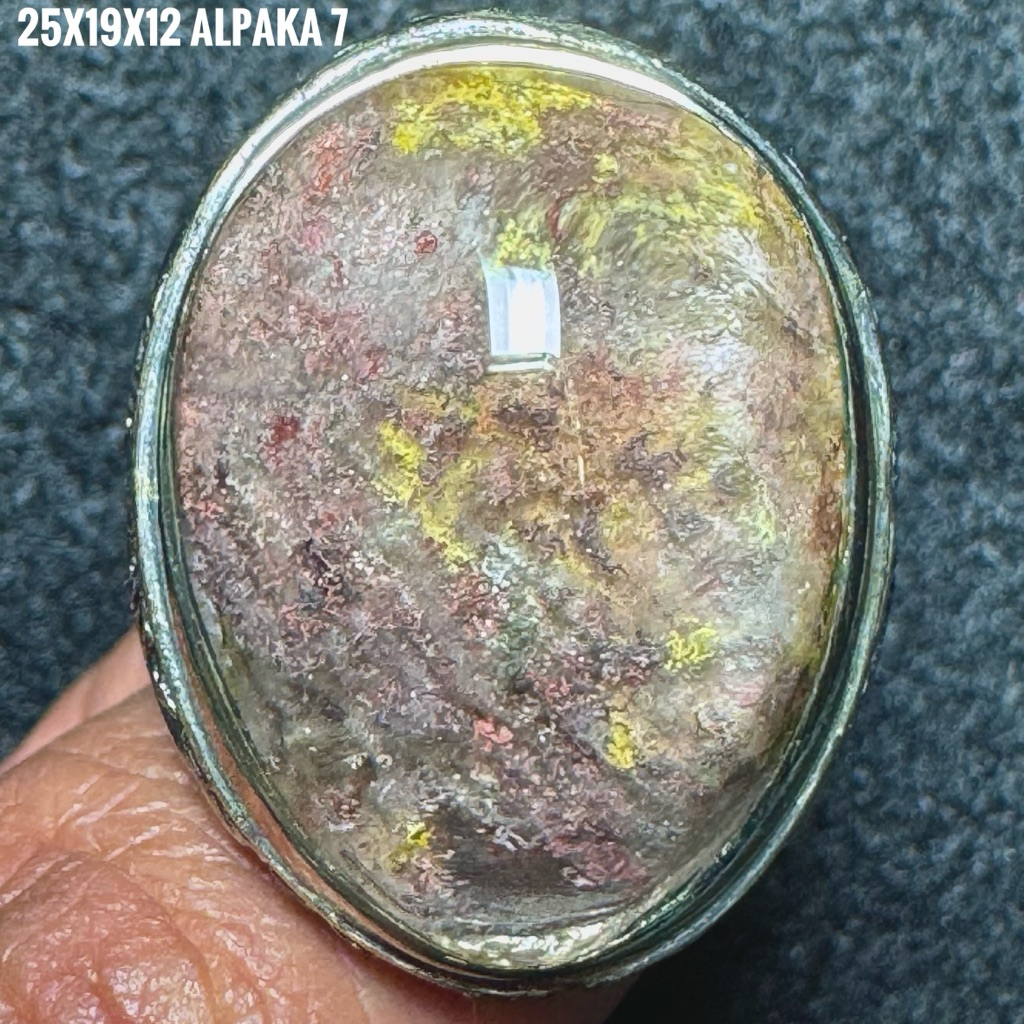 Cincin Batu Akik Natural Kecubung Karang