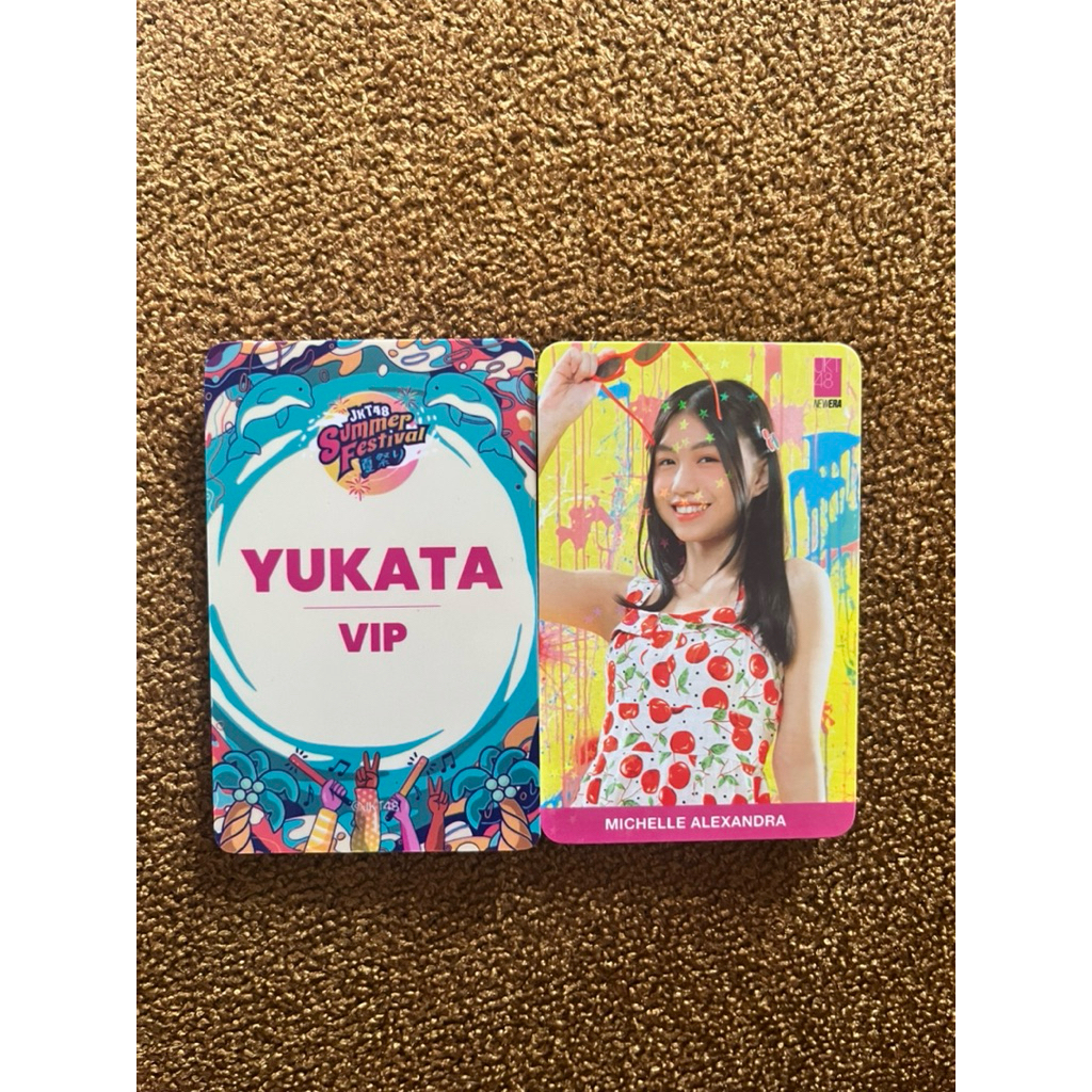 Photocard Michie Benefit VIP Yukata + Card VIP