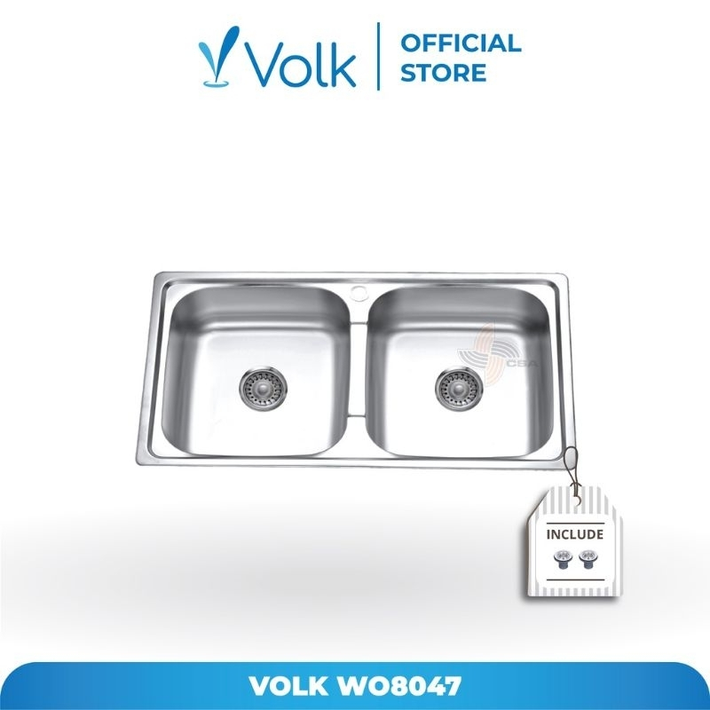 Bak Cuci Piring Kitchen Sink Volk WO 8047