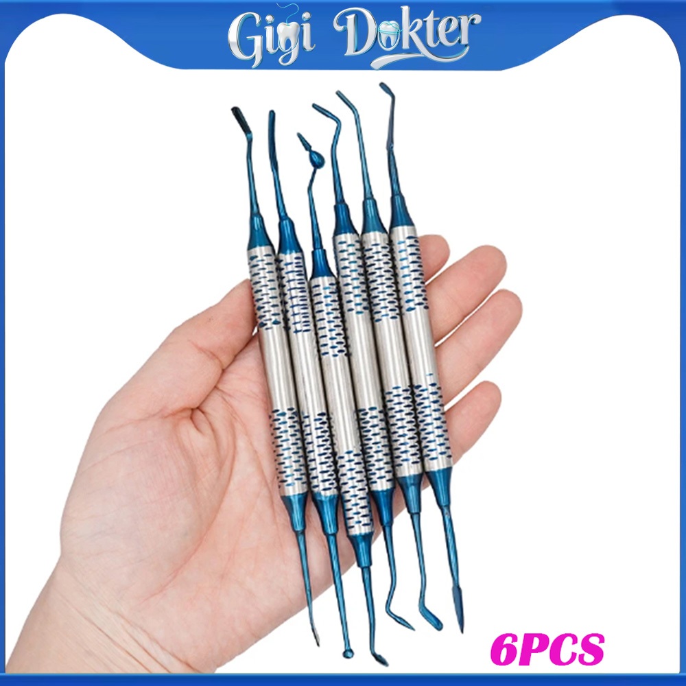 COMPOSITE SPATULA FILLING CARVING PREMIUM TEFLON ANTI LENGKET INSTRUMETS SET