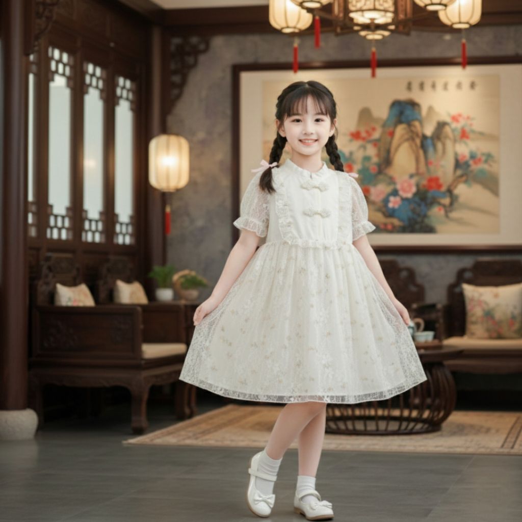 DRESS CHEONGSAM ANAK PEREMPUAN / DRESS CHEONGSAM ANAK CEWEK