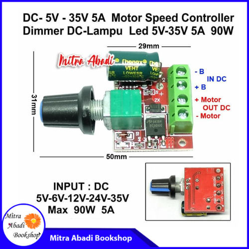 Speed Controller/PWM DC/Dimmer DC 5V-35V 5A