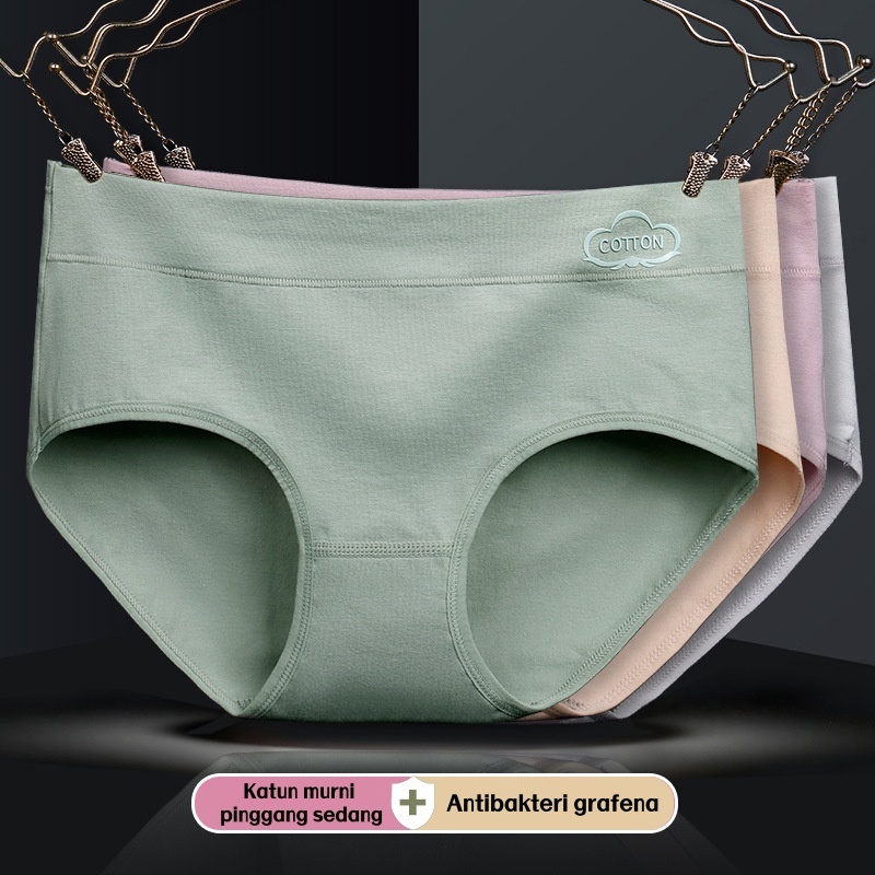 celana dalam wanita katun menyerap keringat tanpa bekas