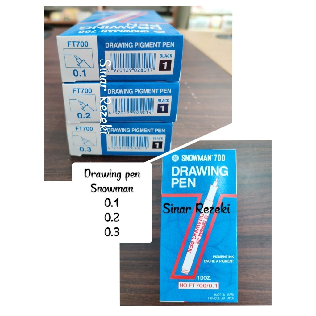 1 buahDrawing pen snowman 0.1 0.2 0.3mm/drawing pigment pen snowman